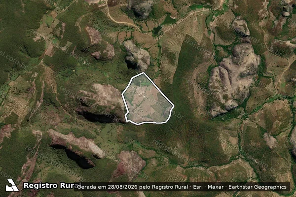 Imagem de satélite de Fazenda Empoeira - Fazenda Empoeira em Medina - MG