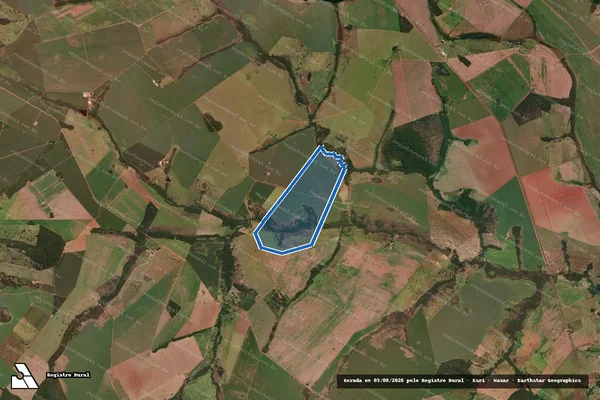 Imagem de satélite de FAZENDA VAUSINHO E POUSO ALTO - PARCELA 1 em Piracanjuba - GO