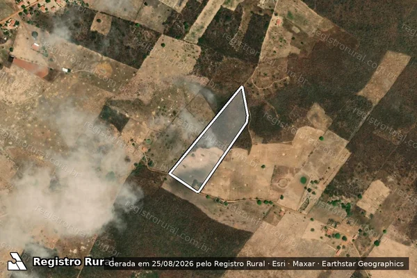 Imagem de satélite de LOTE 1830 - SÍTIO BAXIO DO RAMO - Parte 1 em Araripe - CE