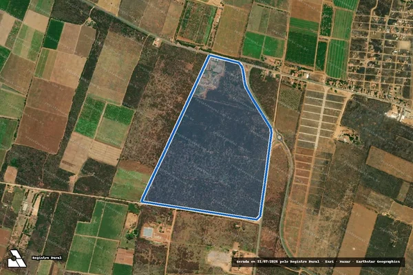 Imagem de satélite de FAZENDA MATA BURRO - Parte 1 em Baraúna - RN