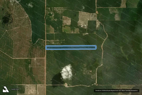 Imagem de satélite de Sitio Riacho Doce, lote 15A, Gleba Corumbiara, St 12