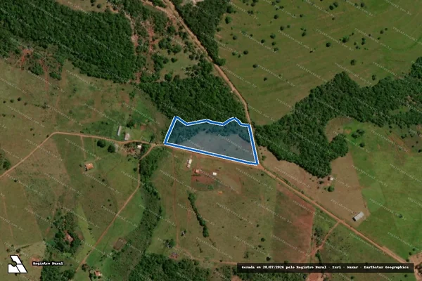 Imagem de satélite de FAZENDA JATOBA - LOTE 02 em Jaraguari - MS