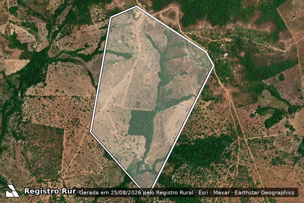 Imagem de satélite de FAZENDA CHINELO II LOTE 119 - 001 em Filadélfia - TO
