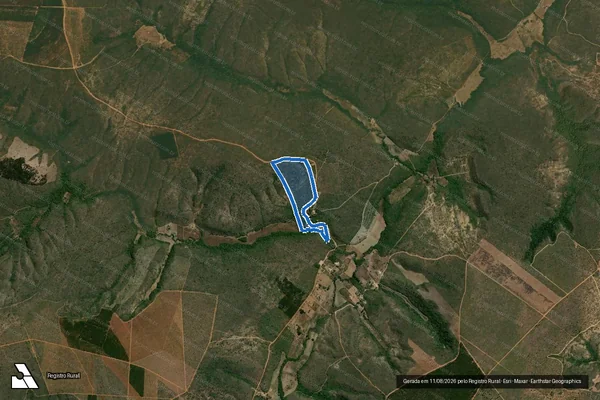Imagem de satélite de FAZENDA BARRA DO CURRALINHO - Parte 2 em Rio Pardo de Minas - MG