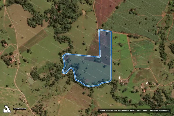 Imagem de satélite de Fazenda Água Fria - 001 em São Patrício - GO