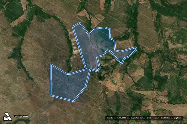 Imagem de satélite de Fazenda Nossa Senhora Aparecida, Lote GSM-01, Gleba Santa Maria