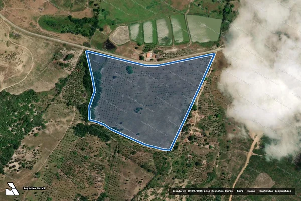 Imagem de satélite de FAZENDA FORTALEZA  - GLEBA 1 em Pacatuba - SE