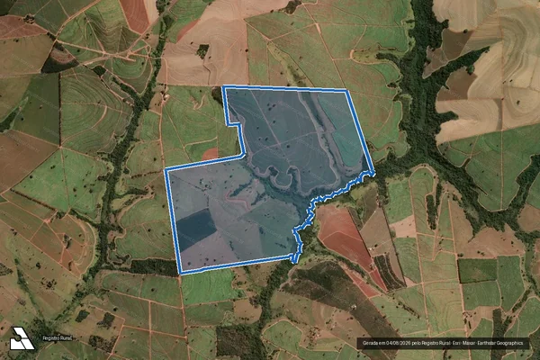 Imagem de satélite de Fazenda São Miguel - PARTE 1 em Nipoã - SP
