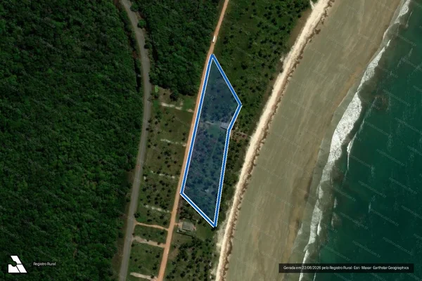 Imagem de satélite de Fazenda Santo Antônio - Parte 3 em Ilhéus - BA