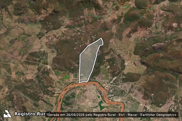 Imagem de satélite de Fazenda União - Fazenda União em Itaobim - MG