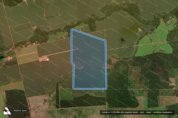 Imagem de satélite de Fazenda Araguari Gleba 08 - PARTE 1 em Porto Alegre do Norte - MT