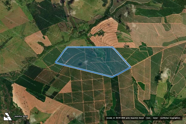 Imagem de satélite de Fazenda Nossa Senhora Aparecida / Área 02 em Pirajuí - SP