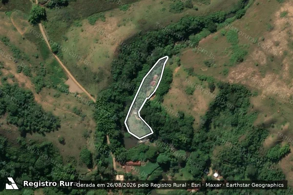 Imagem de satélite de Sítio Oliveira - GLEBA B em Valença - RJ