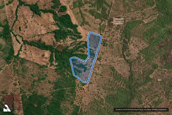 Imagem de satélite de CHÁCARA 01 E 02 ? LOTE 02 DO LOTº PIUM E RIO DO COCO - 001 em Nova Rosalândia - TO