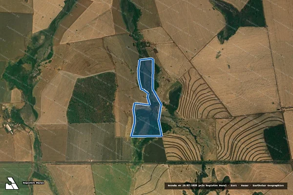Imagem de satélite de FAZENDA DOS BAÚS - Gleba 03 em Ituiutaba - MG