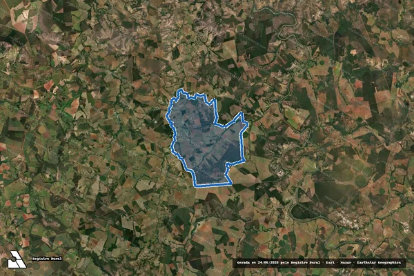 Imagem de satélite de Perímetro - PA 26 de Outubro (Gleba A) - Perímetro em Pompéu - MG