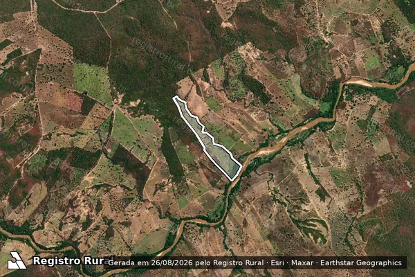 Imagem de satélite de Fazenda Flores - Parte 1 em Januária - MG