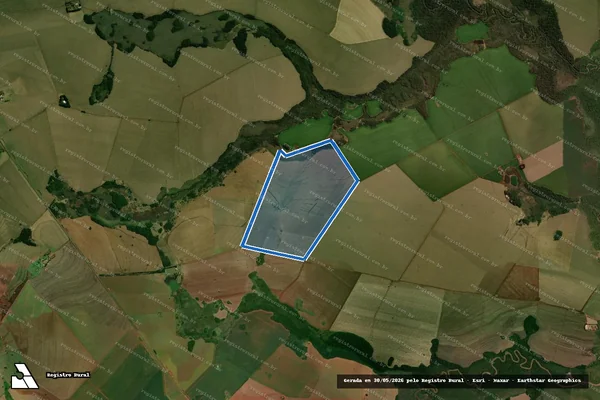 Imagem de satélite de FAZENDA SÃO BENTO - GLEBA ?B? em Aral Moreira - MS