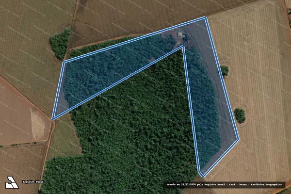 Imagem de satélite de FAZENDA LAGE - Parte 1 em Rio Verde - GO