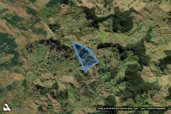 Imagem de satélite de CAPETINGA E SERRA DA CAPETINGA - PARCELA 1 em Itaperuna - RJ