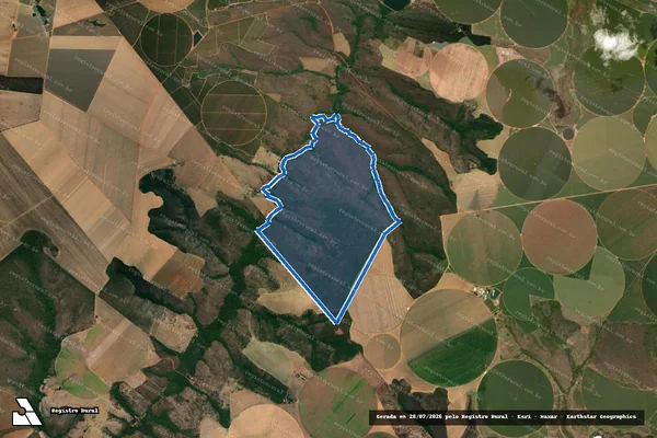 Imagem de satélite de FAZENDA PALMEIRAS DENOMINADO CAPÃO DA ESTRADA - FAZENDA PALMEIRAS DENOMINADO CAPÃO DA ESTRADA em Unaí - MG