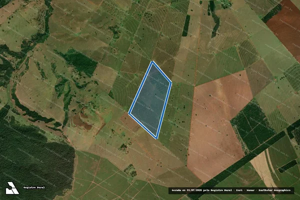 Imagem de satélite de FAZENDA 3E - Parte 1 em Loanda - PR