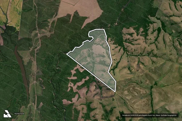 Imagem de satélite de POTREIRO DA PEDREIRA - 001 em Pedras Altas - RS