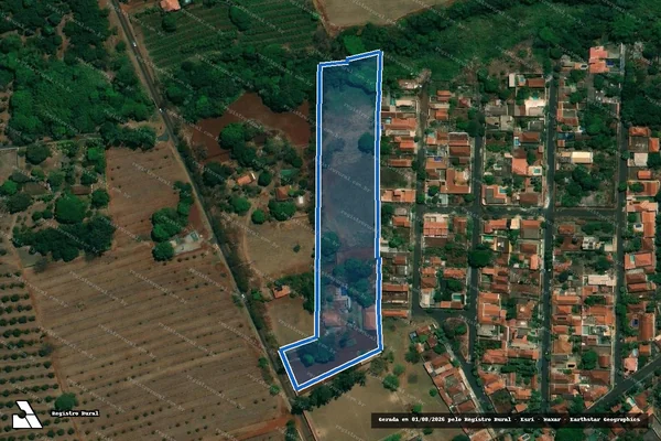Imagem de satélite de Chacara Nossa Senhora de Fatima - Parcela 1 em Jardinópolis - SP