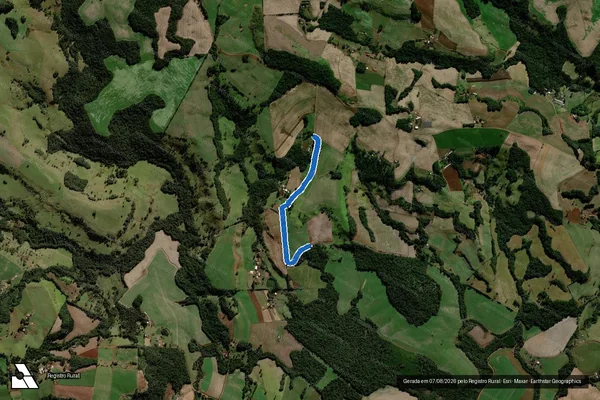Imagem de satélite de Estrada 4 – P.A Bugre Morto
