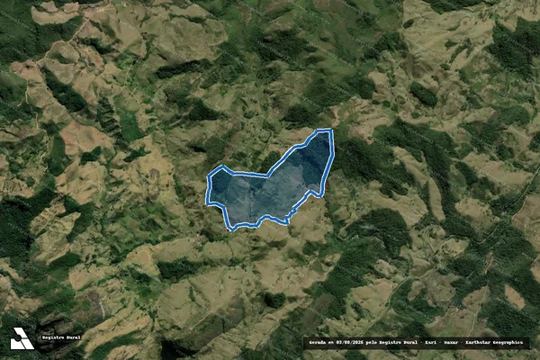 Imagem de satélite de Fazenda Rio das Pedras - Fazenda Rio das Pedras ? Gleba 01 em Santa Rita de Jacutinga - MG