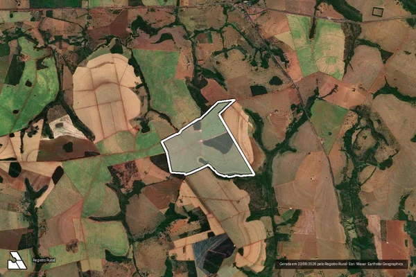Imagem de satélite de Fazenda Vovô Antônio - Área II em Monte Alegre de Minas - MG