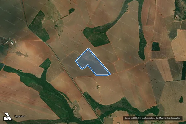 Imagem de satélite de FAZENDA ARRENEGADO - 001 em Guarda-Mor - MG