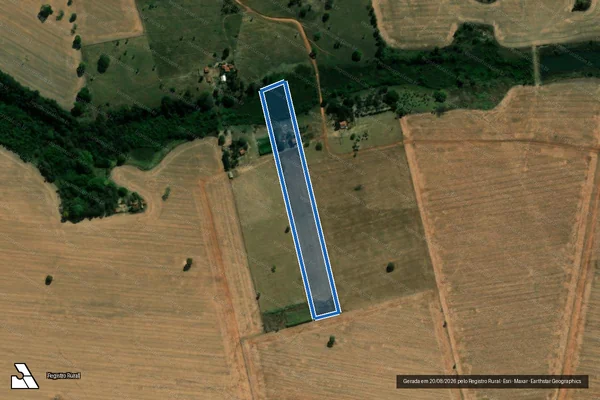 Imagem de satélite de FAZENDA SÃO BENTO - Parte 1 em Palmeiras de Goiás - GO