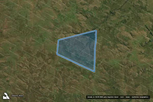 Imagem de satélite de Fazenda Paraíso - Capão em Quaraí - RS
