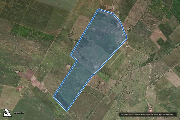 Imagem de satélite de FAZENDA NOVA - GLEBA A 2 em Poço Redondo - SE