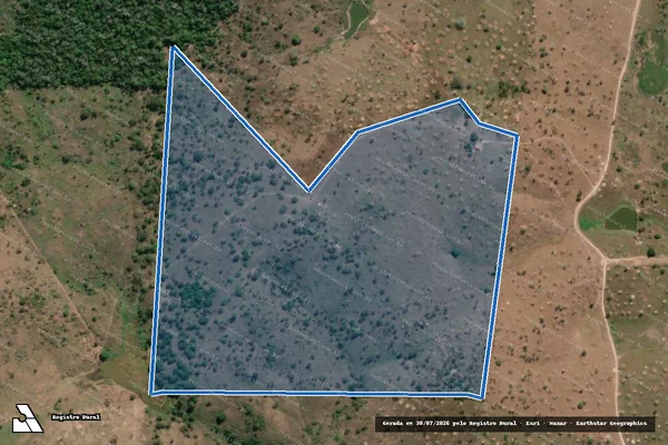 Imagem de satélite de Fazenda Santa Cruz e São João - Gleba C em Itambé - BA