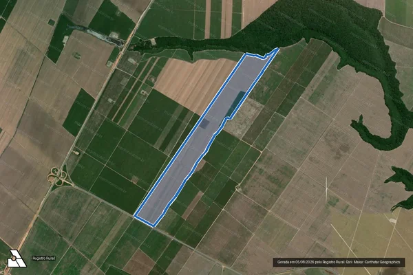 Imagem de satélite de FAZENDA SINIMBÚ em São Miguel dos Campos - AL