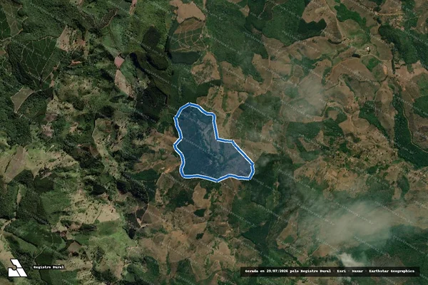 Imagem de satélite de Ribeirão dos Bentos, distrito e municipio de Agua Boa MG - Parte 1 em Água Boa - MG