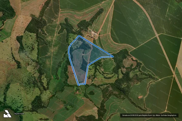 Imagem de satélite de FAZENDA_SANTO_ANTONIO_DOS_DOIS_CORREGOS_L_D_FAZENDA_BOM_JESUS_LOTE 06 - Lote 02 em Costa Rica - MS