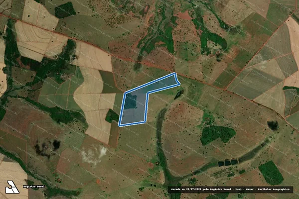 Imagem de satélite de FAZENDA MONTE ALTO - 29.712 em Iturama - MG
