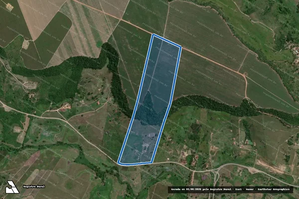 Imagem de satélite de FAZENDA CANA BRAVA - PARCELA 01 em São Miguel dos Campos - AL
