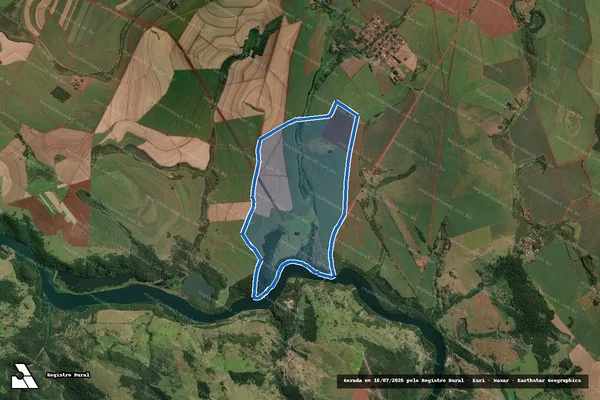 Imagem de satélite de FAZENDA SANTANEZA / PARTE 3 em Chavantes - SP