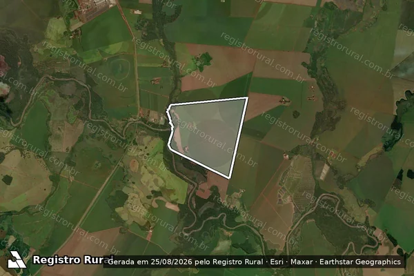 Imagem de satélite de Fazenda  Nossa Senhora de Fátima - Parte 1 em Dourados - MS