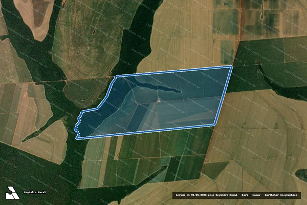 Imagem de satélite de Fazenda Rio Claro II - Parcela 1 em Denise - MT