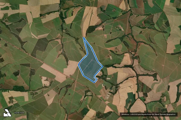Imagem de satélite de Fazenda Ventania – Gleba A em Nuporanga - SP