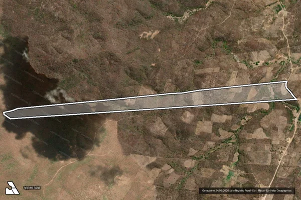 Imagem de satélite de FAZENDA OITICICA ? PARCELA 07A - Parte 1 em Itatira - CE