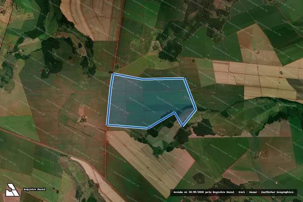 Imagem de satélite de FAZENDA PARAISO - Fazenda Paraiso em Rio Brilhante - MS