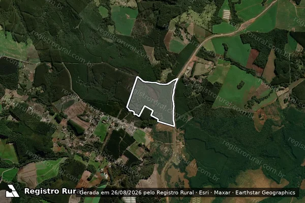 Imagem de satélite de FAZENDA HERVAL DE CIMA - Gleba 05 em Reserva - PR