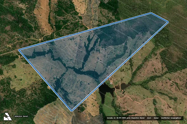 Imagem de satélite de Fazenda Santa Clara - 15ª Etapa, Loteamento Araguacema  - Parte 1 em Dois Irmãos do Tocantins - TO