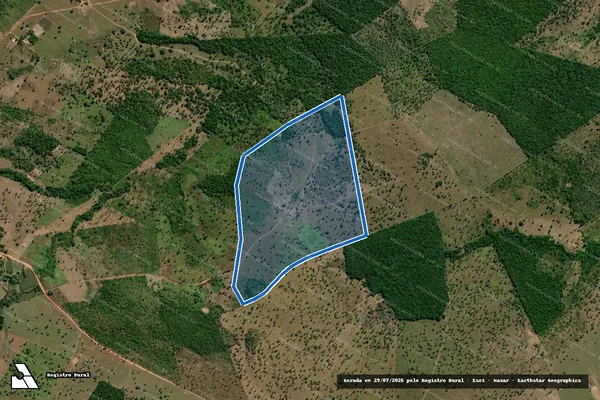 Imagem de satélite de Fazenda Nova (Parte do Lote 24 do Loteamento Fazenda Serra, Gleba B)  - Parte 01 em São Miguel do Tocantins - TO